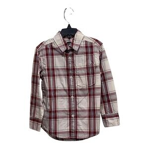 Nordstrom Plaid Button Down Shirt Size 3